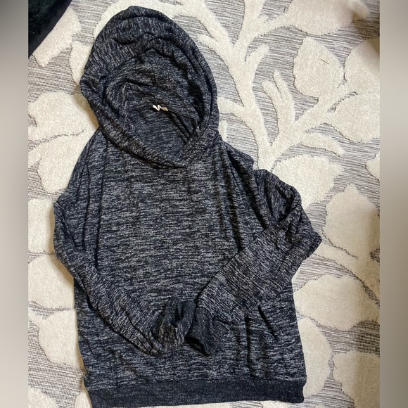 Dark grey crop super soft hoodie - Picture 1 of 1